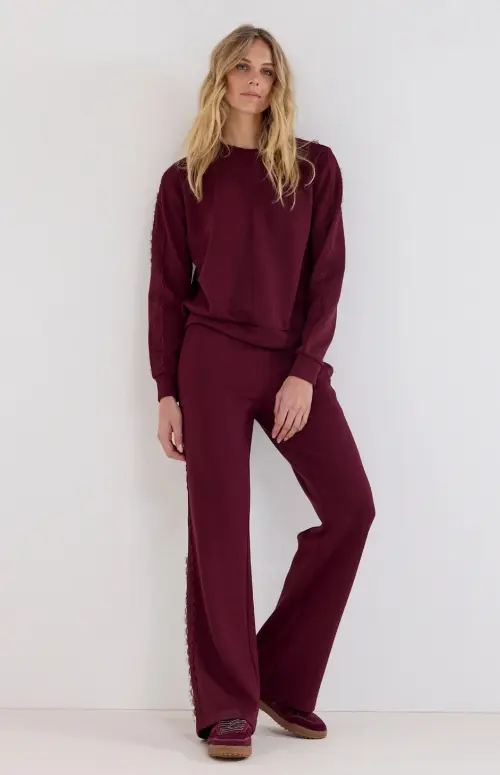 Tramontana sweat broek rood