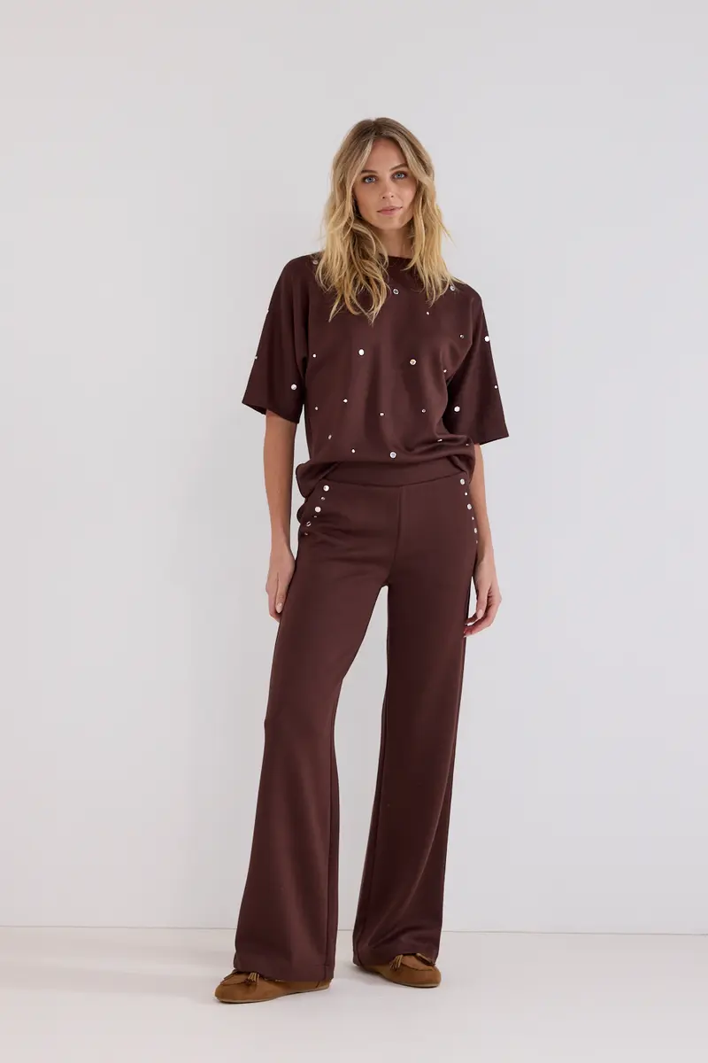 Tramontana - Sweat trousers chocolade bruin