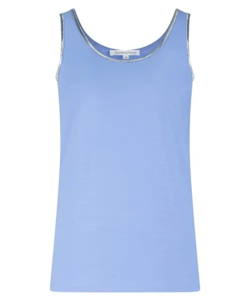 Tramontana top lurex blauw