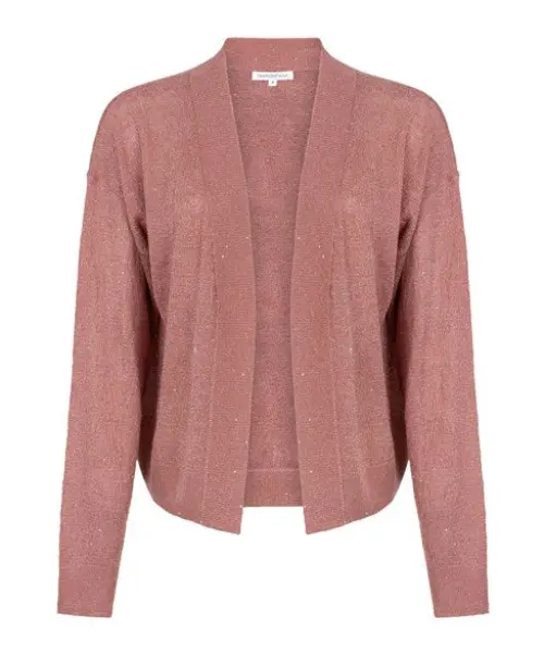 Tramontana vest sequins roze