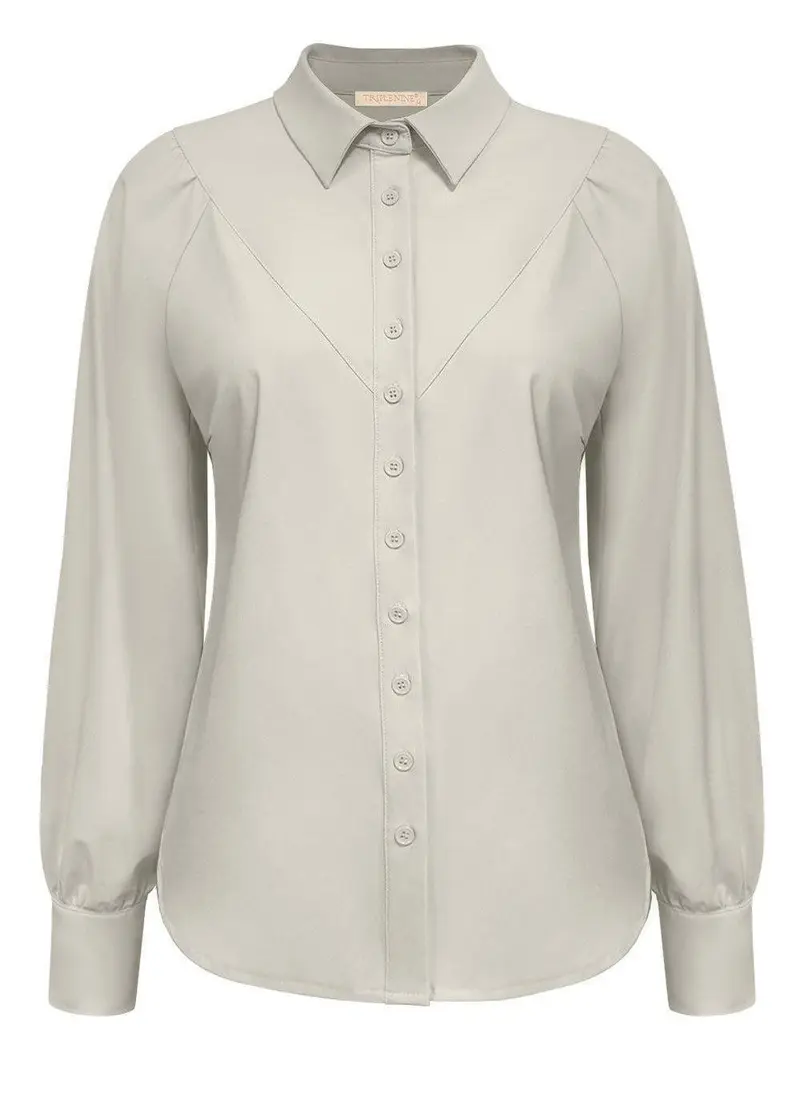 Travel Blouse Moon Beige - 5919