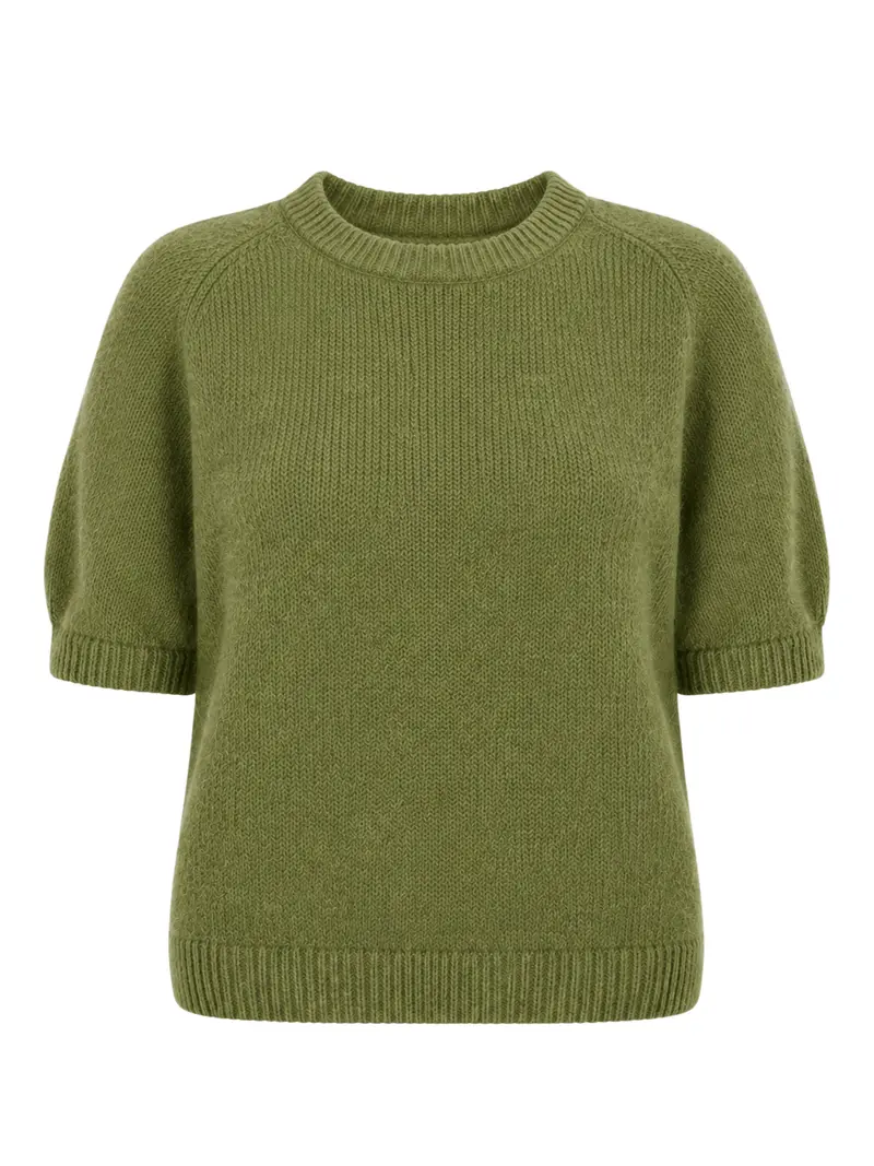 Triple Nine - Alpaca Top Levi Olijfgroen