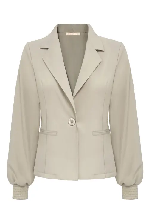 Triple nine blazer short beige