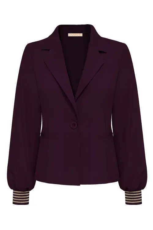 Triple nine blazer short paars