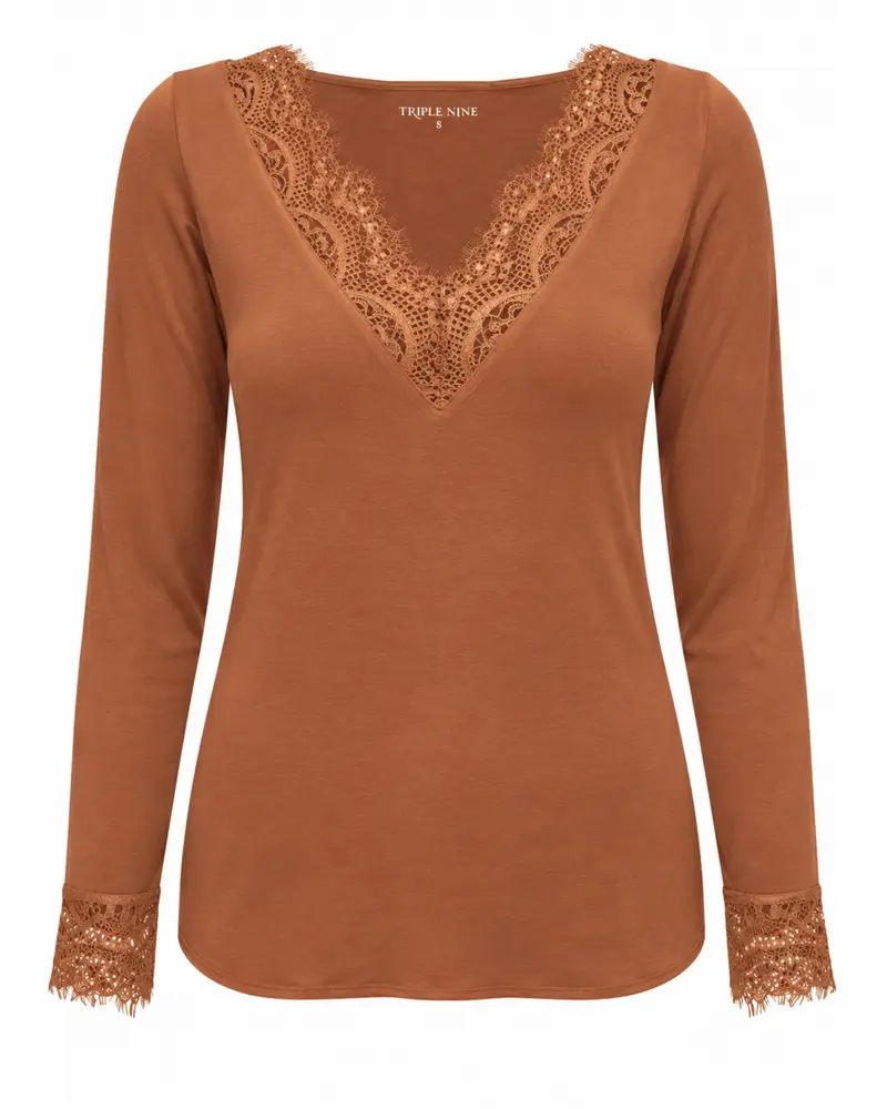 Triple Nine - Cashmere Top Lou Lou Caramel - 9003