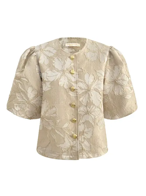 Triple nine jasje short sleeve beige