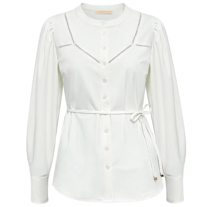Triple Nine - Travel Blouse Ajour Wit - 5925