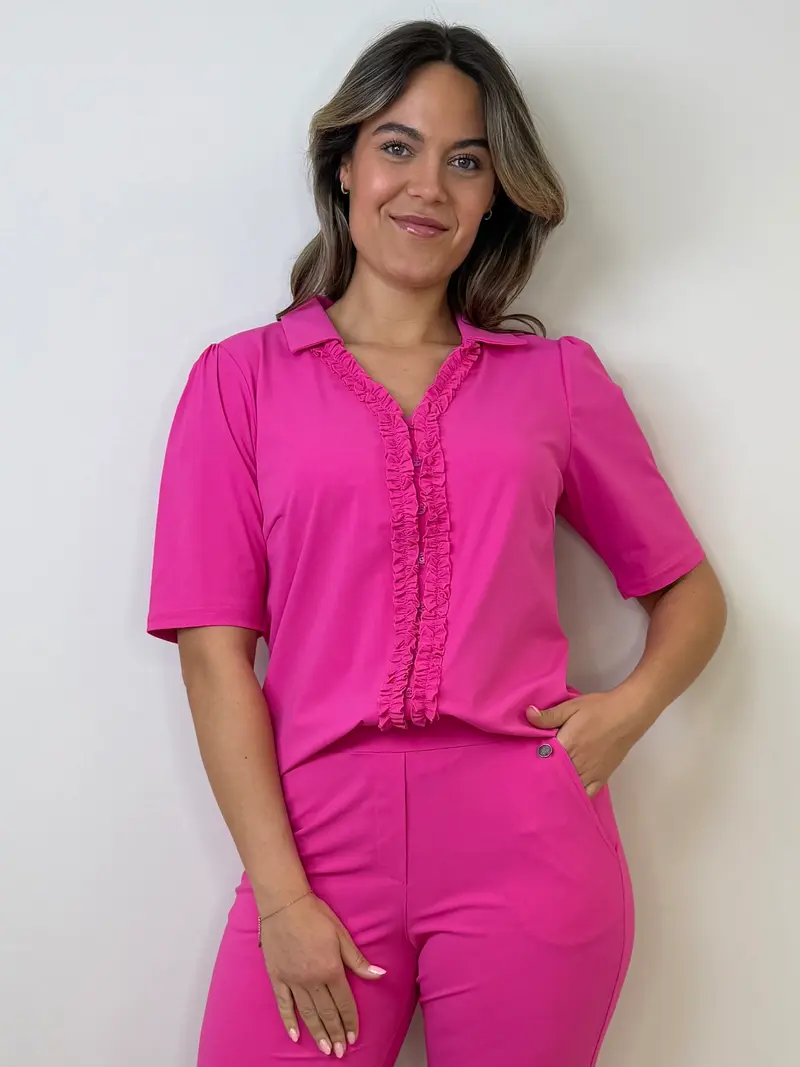 Triple Nine - Travel Blouse Camille Fuchsia - 5931
