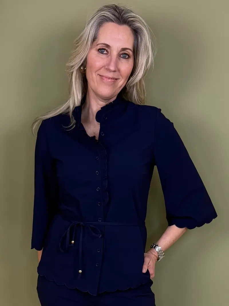 Triple Nine - Travel Blouse Chloé Navy - 5937