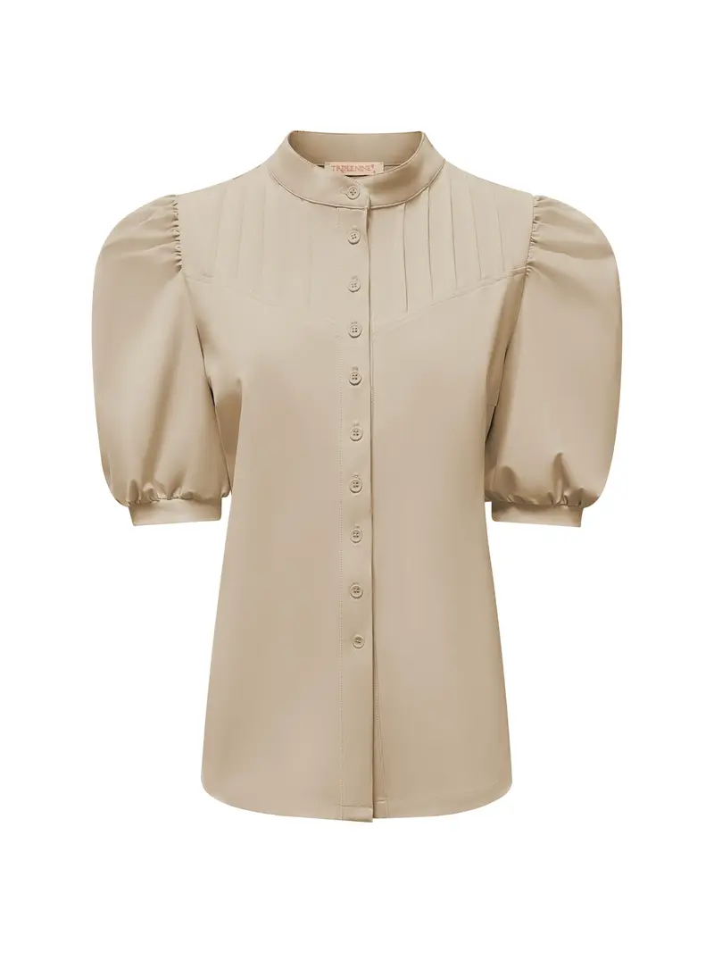 Triple Nine - Travel Blouse Emilie Beige - 5934