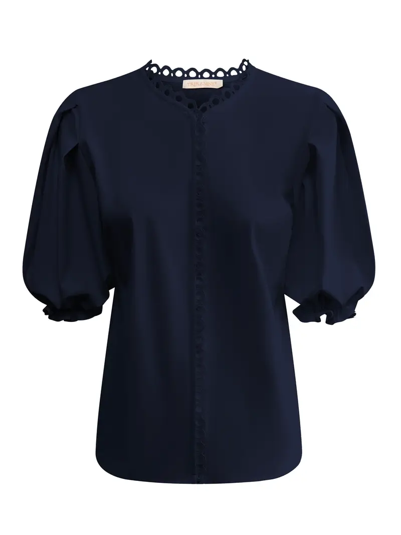 Triple Nine Travel blouse Juliette Navy - 5935
