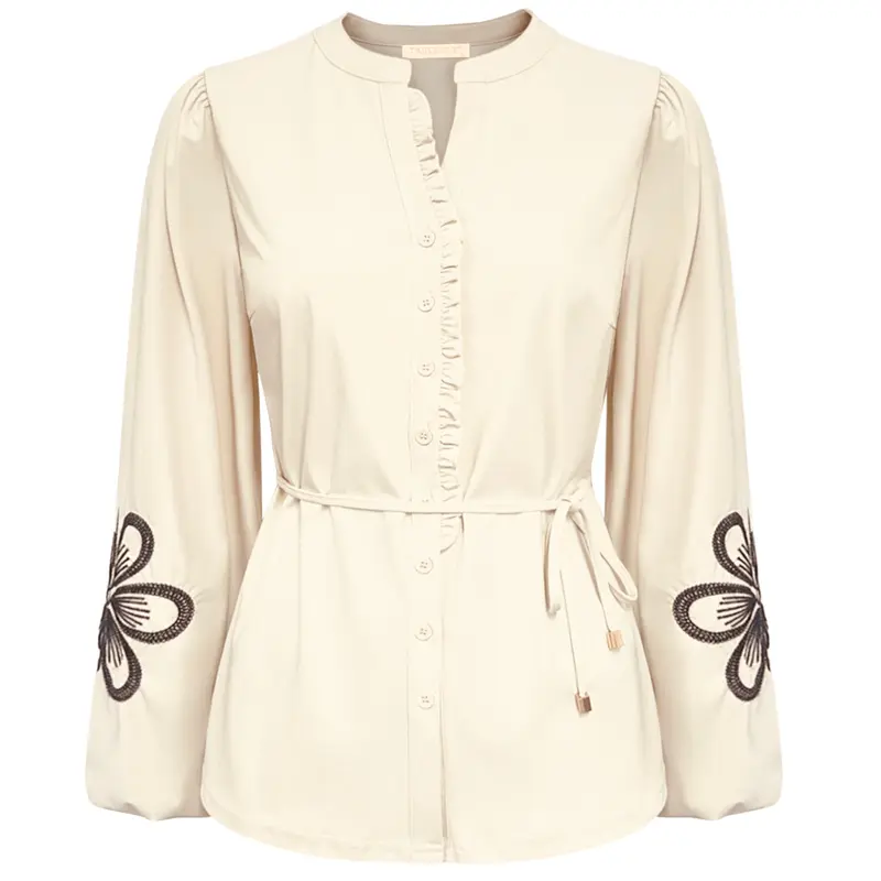 Triple Nine - Travel Blouse Simone Beige - 5923