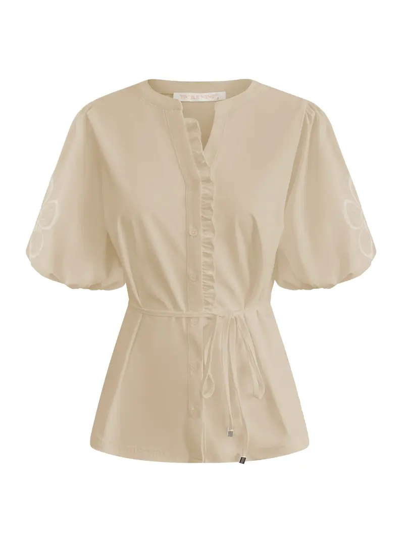 Triple Nine Travel Blouse Yana Beige - 5943