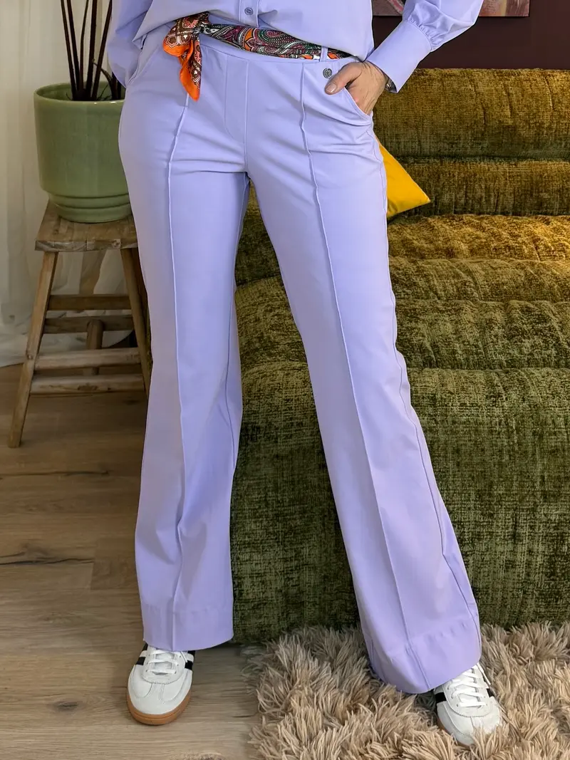 Triple Nine - Travel Broek Fleur Lila - 2301