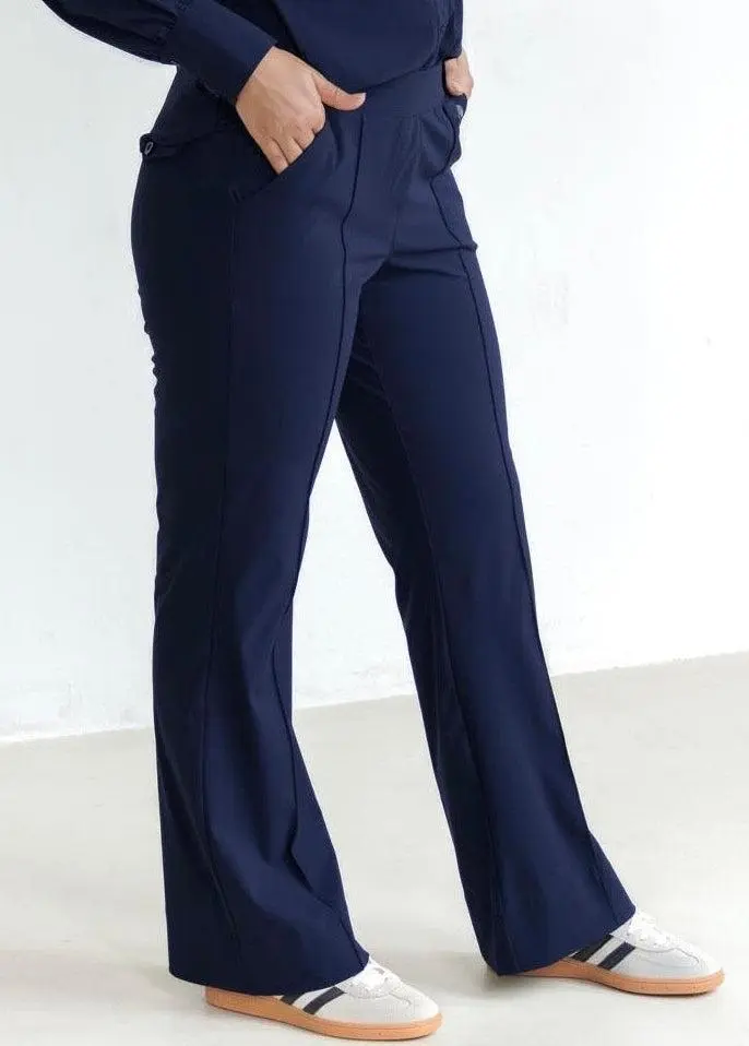 Triple Nine - Travel Broek Fleur Navy - 2301