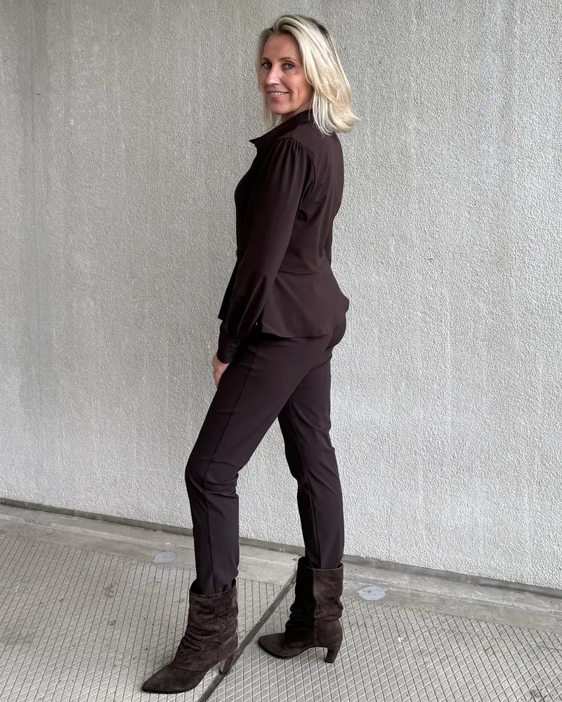 Triple Nine - Travel Broek Vera Donkerbruin - 2601