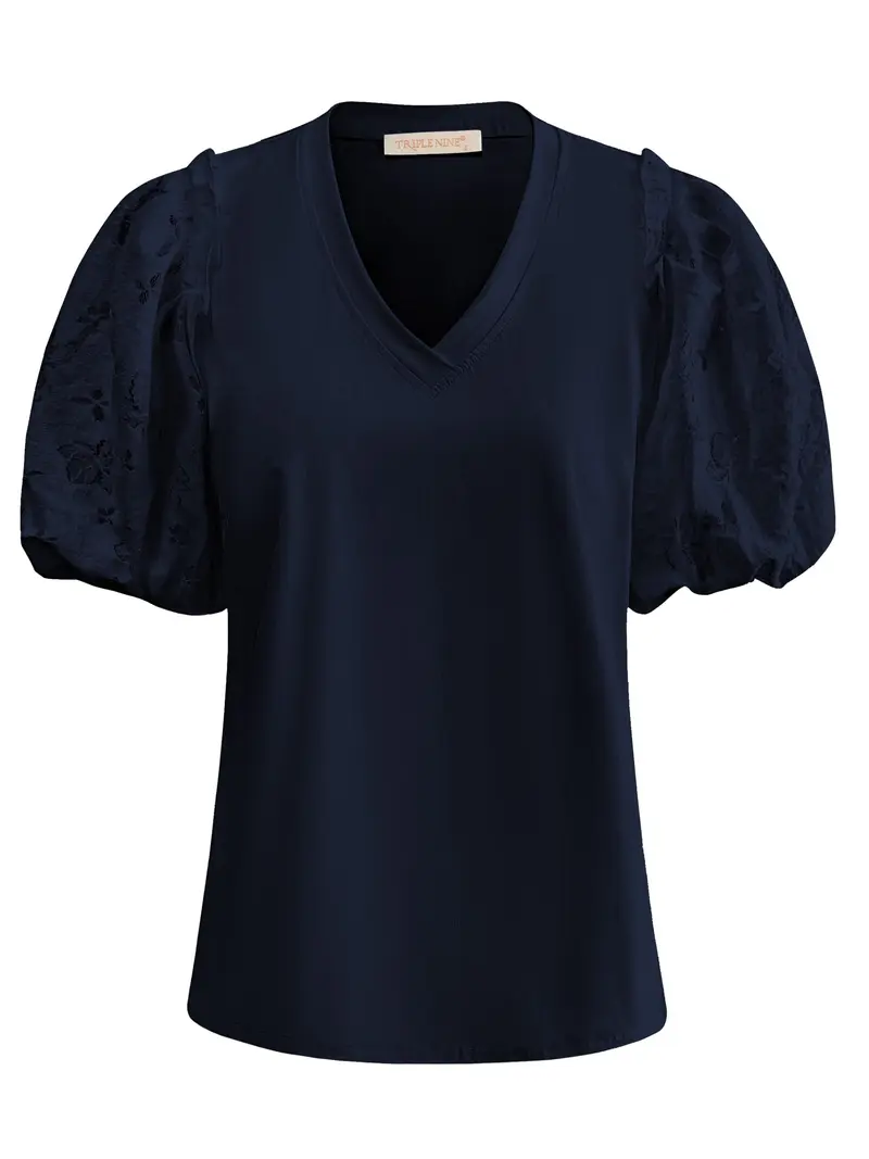 Triple Nine Travel Top Liz Navy - 6947