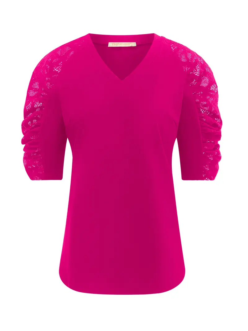Triple Nine Travel Top Ruth Fuchsia - 6949