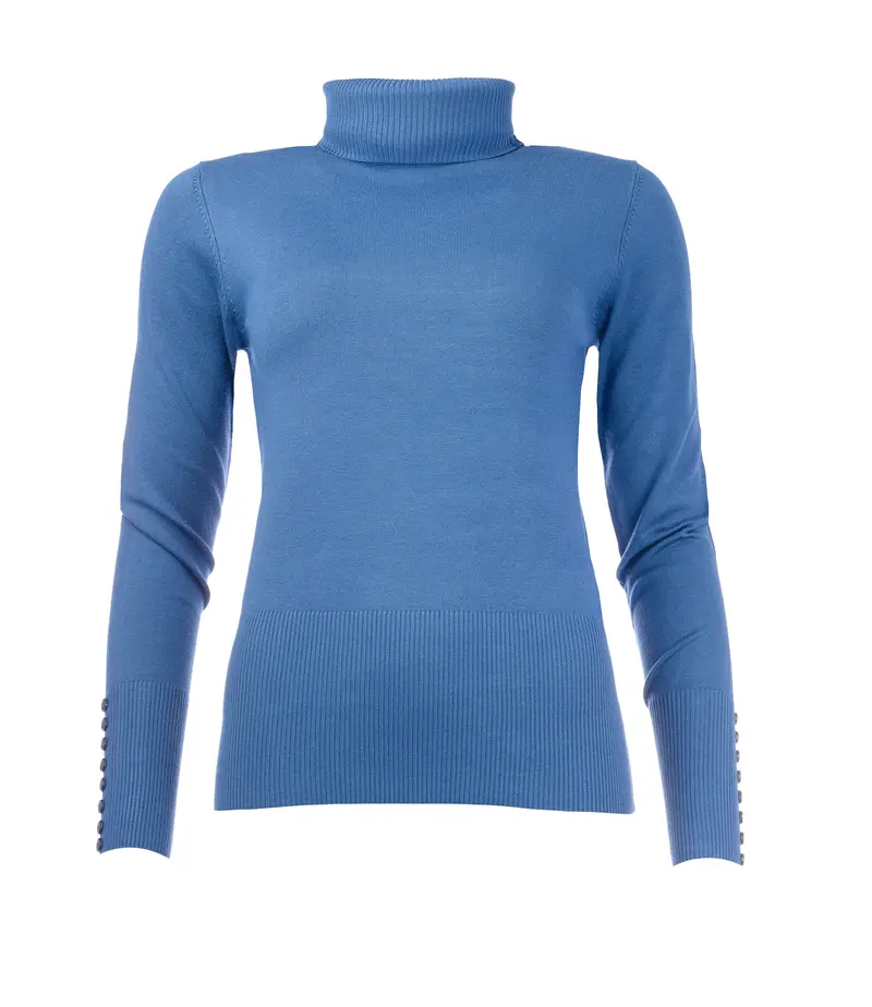 Trui Belon LS-RMB Brei | Navy Peony