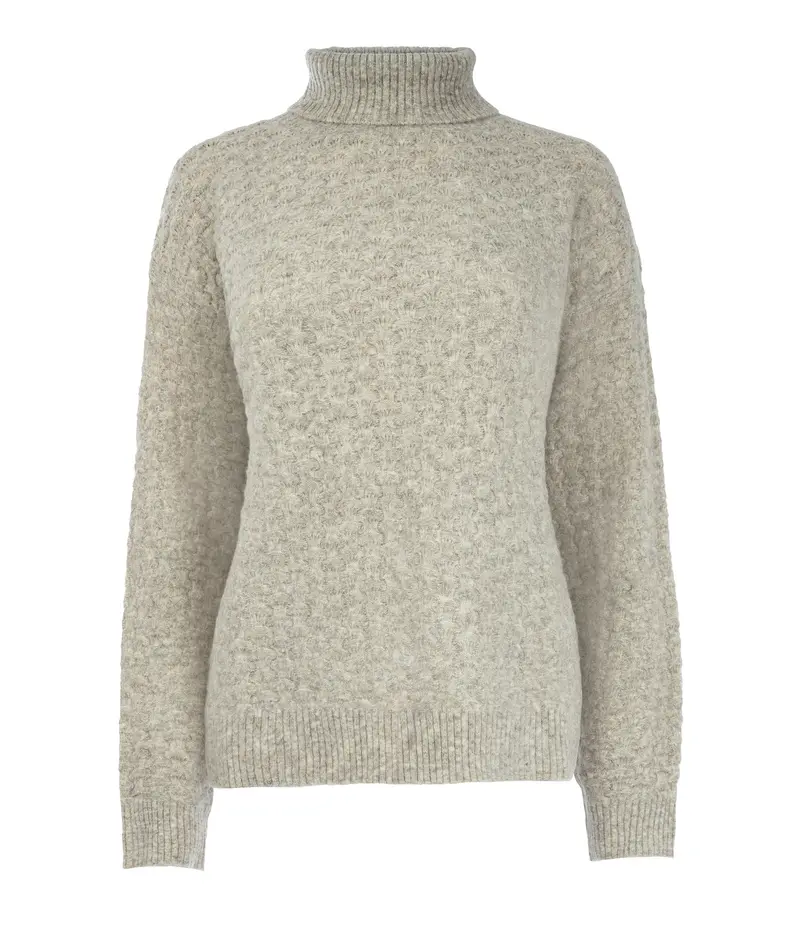 Trui Delani LS-RMJ Textured Knit | Buttercream