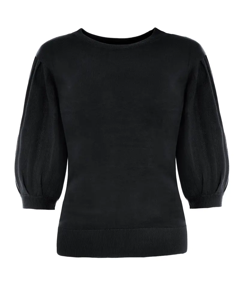 Trui Espe 1/2 SS-RMB Brei | Black