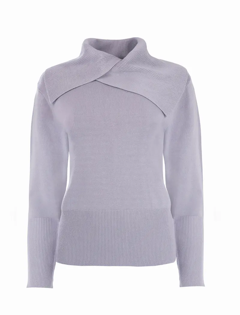 Trui Forset LS-RMB Brei | Loom Lilac