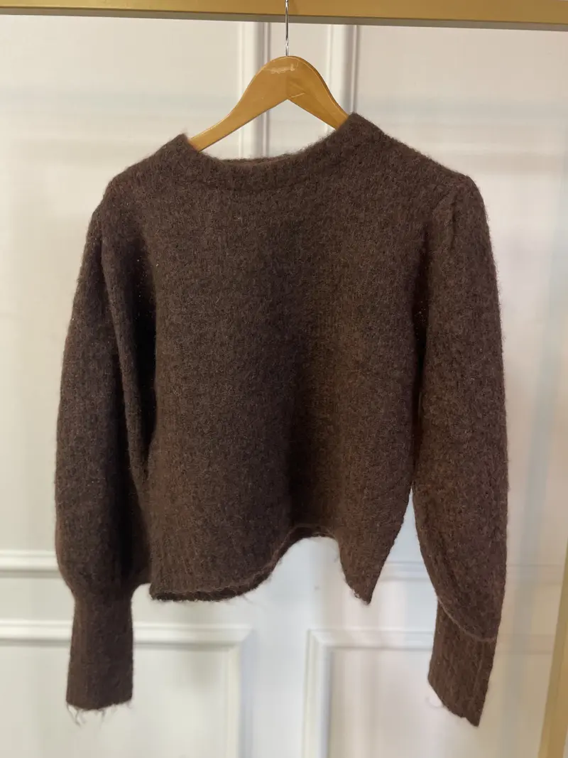Trui grofgebreid 3-332 Brown