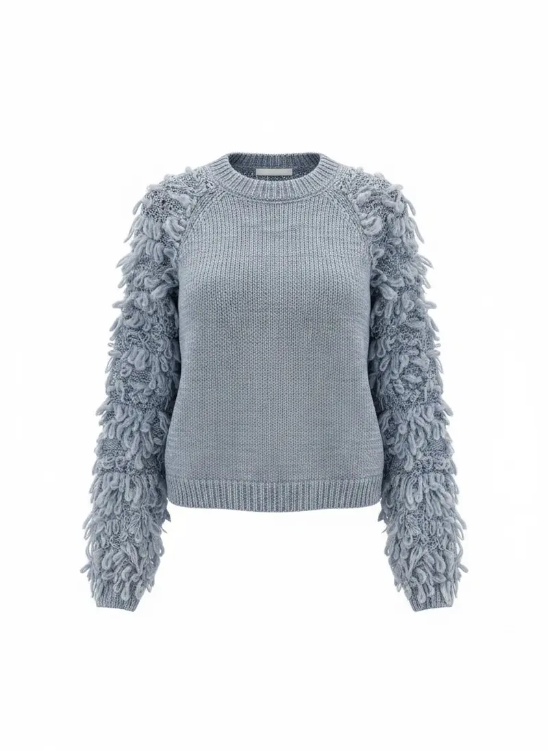 Trui Ivy Loop Knit | Jeans Blue