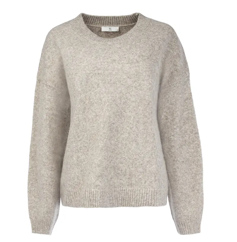 Trui Montana LS-RMJ Textured Knit | Buttercream