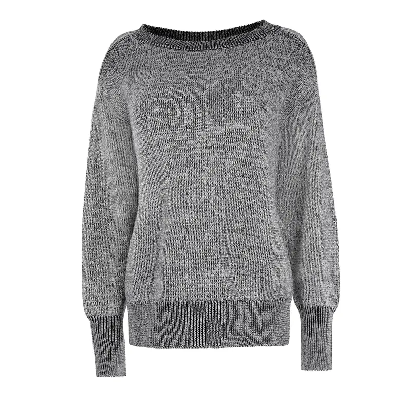 Trui Myson LS-RMS Metallic Knit | Black
