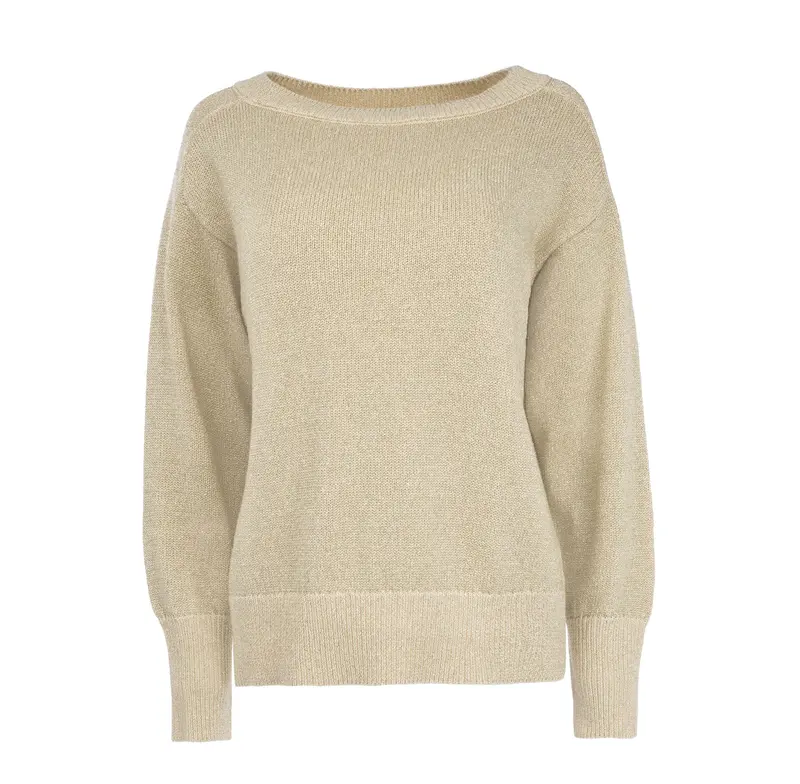 Trui Myson LS-RMS Metallic Knit | Gold