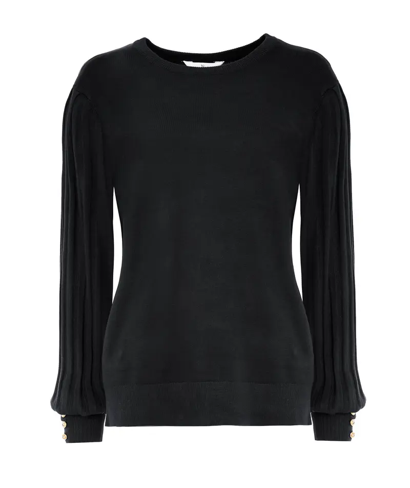Trui Vaset LS-RMB Brei | Black