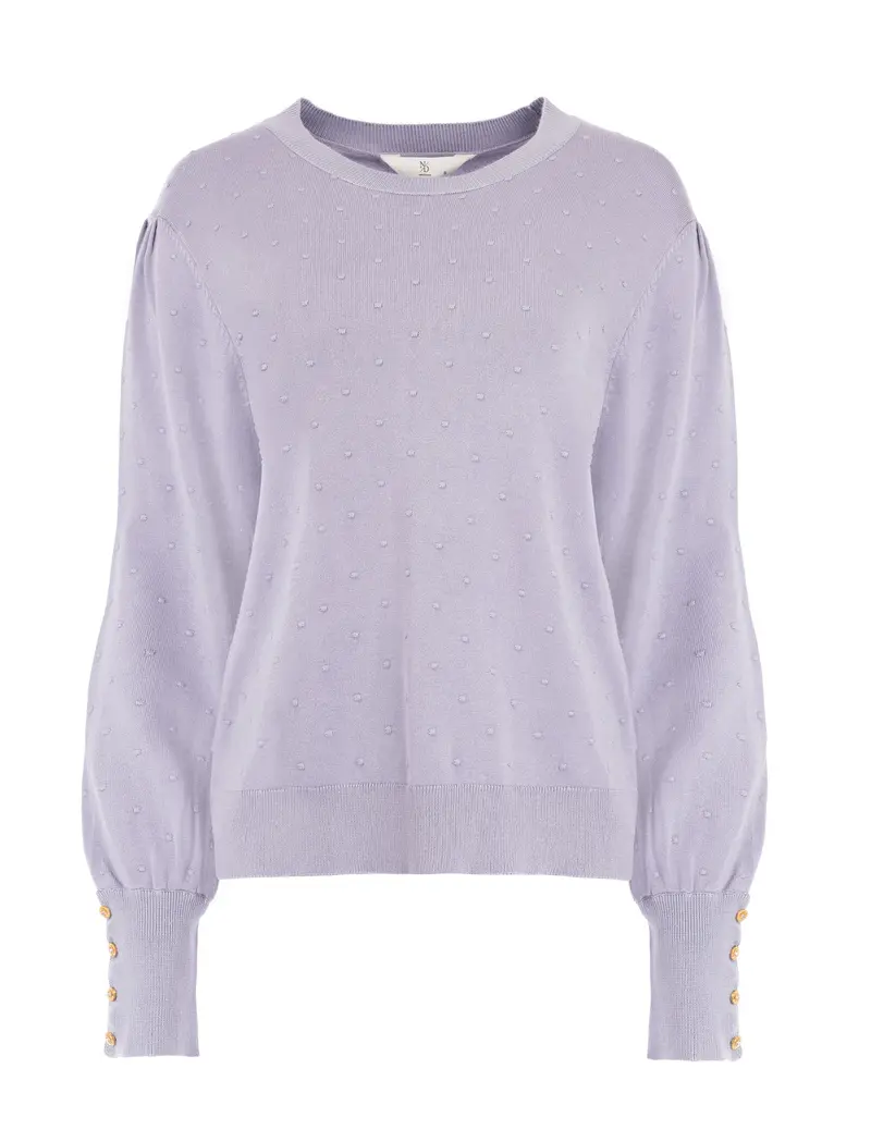 Trui Vaset LS-RMB Brei | Loom Lilac
