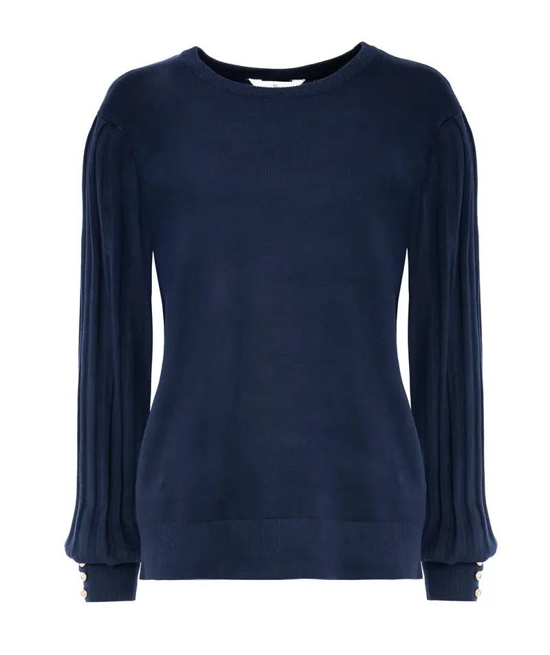 Trui Vaset LS-RMB Brei | Marine