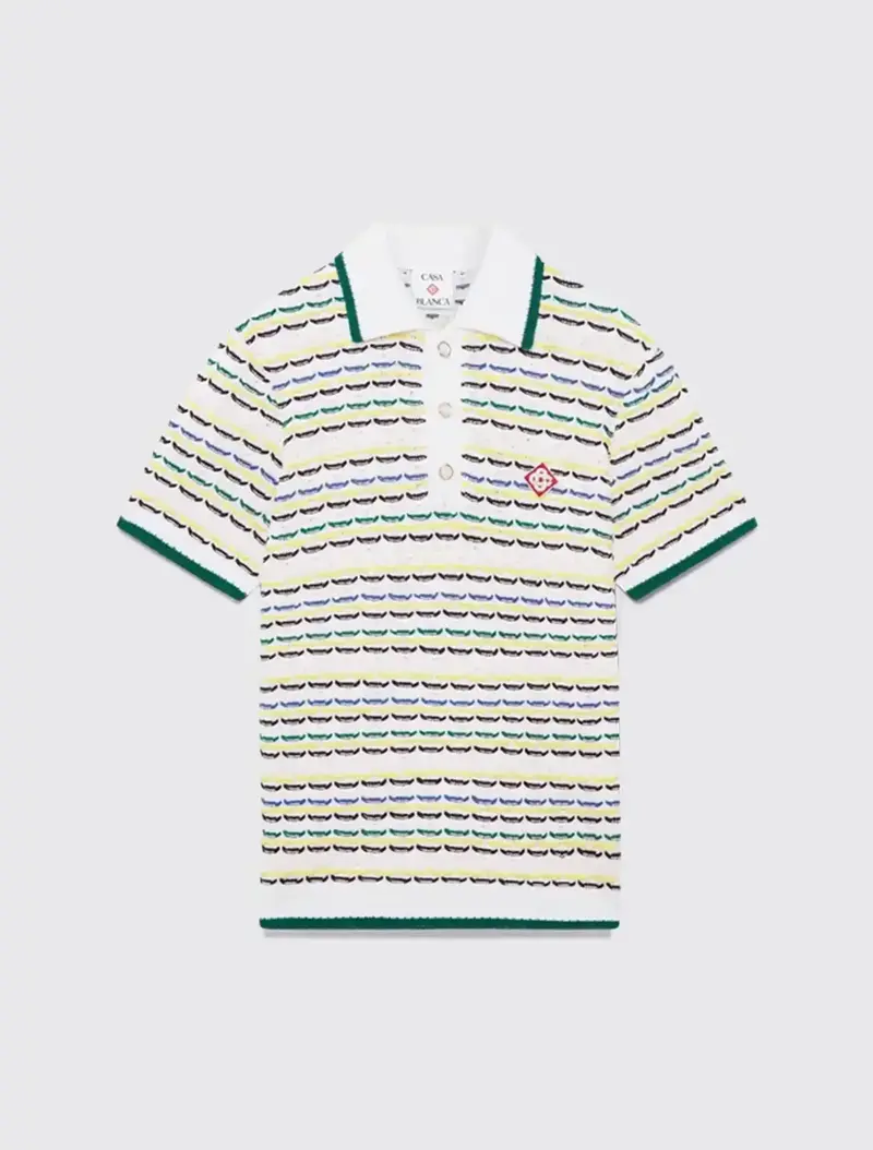 Tuck Stitch Short Sleeve Polo