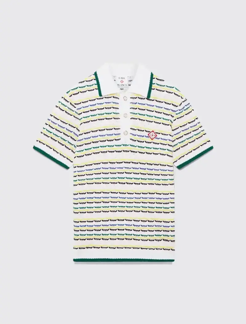 Tuck Stitch Short Sleeve Polo