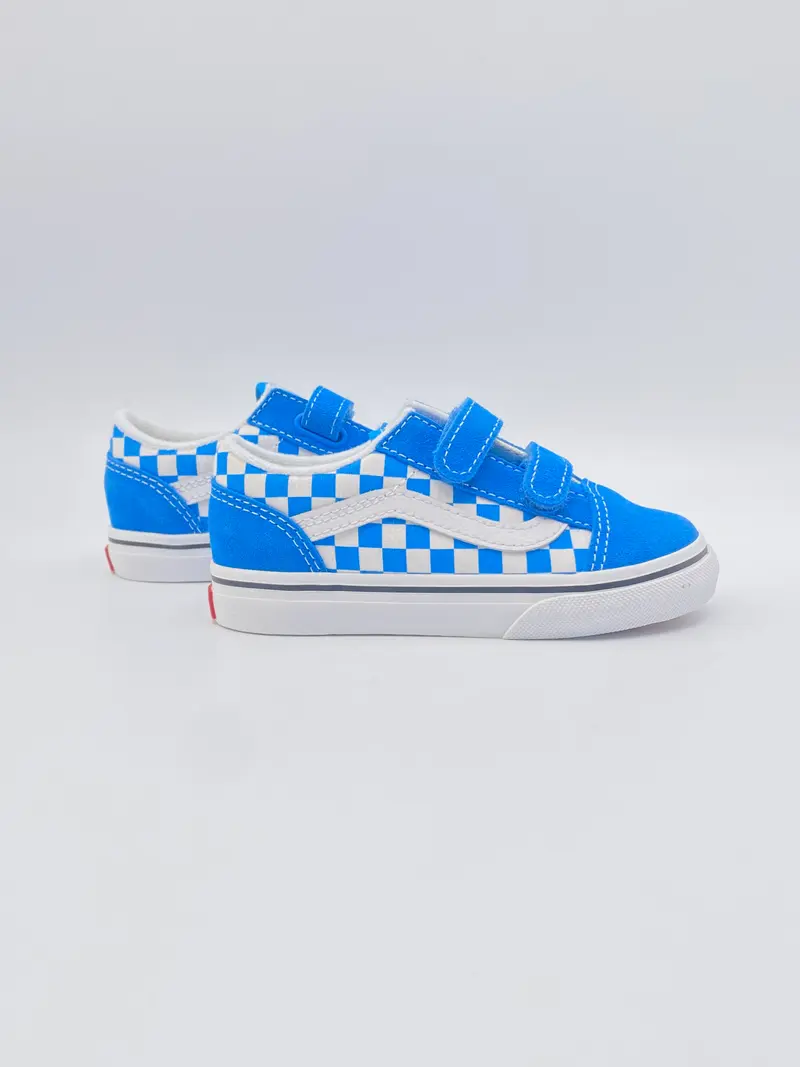 Vans old skool V checkerboard brig blue