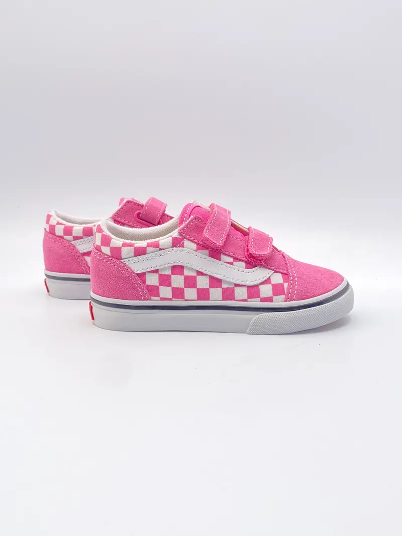 Vans old skool V checkerboard pink