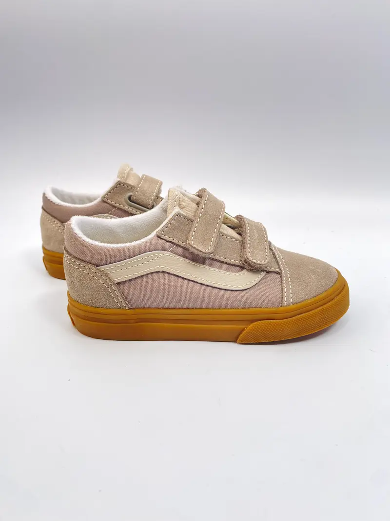 Vans old skool V neutral block gray / gum
