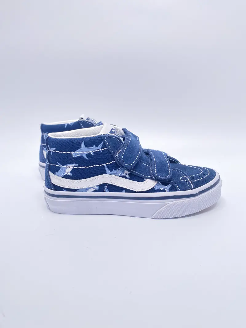 Vans Sk8-mid Reissue V into the blue shark