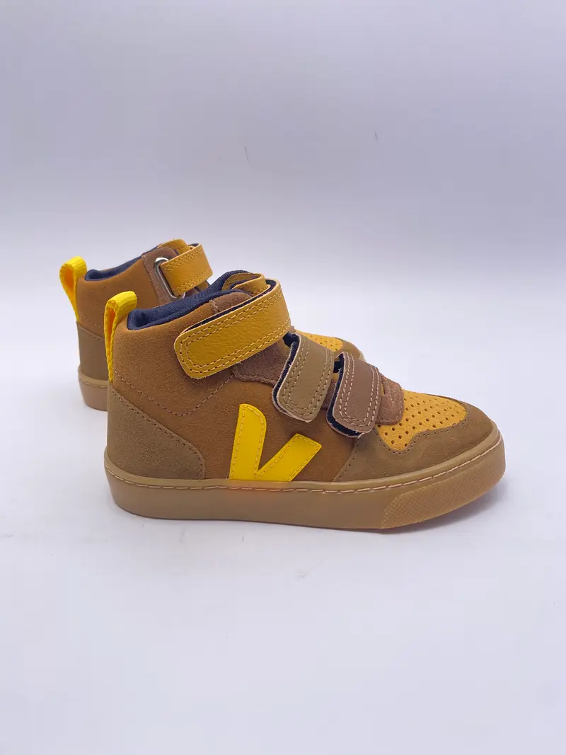 Veja small v-10 mid suede Multicolour Camel Tonic