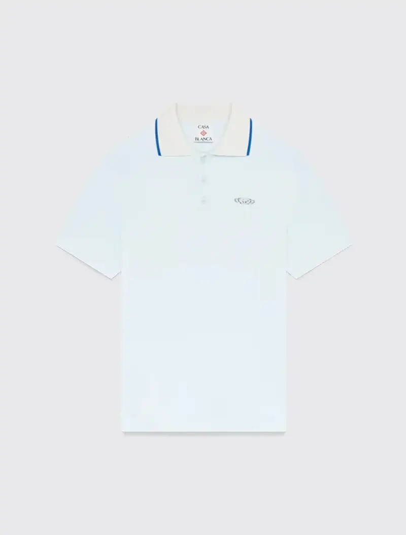 Velour Short Sleeve Polo Shirt