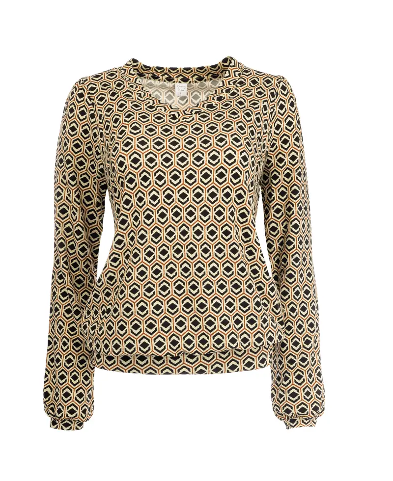 Veraya LS Black Retro Diamnds Tricot | Black