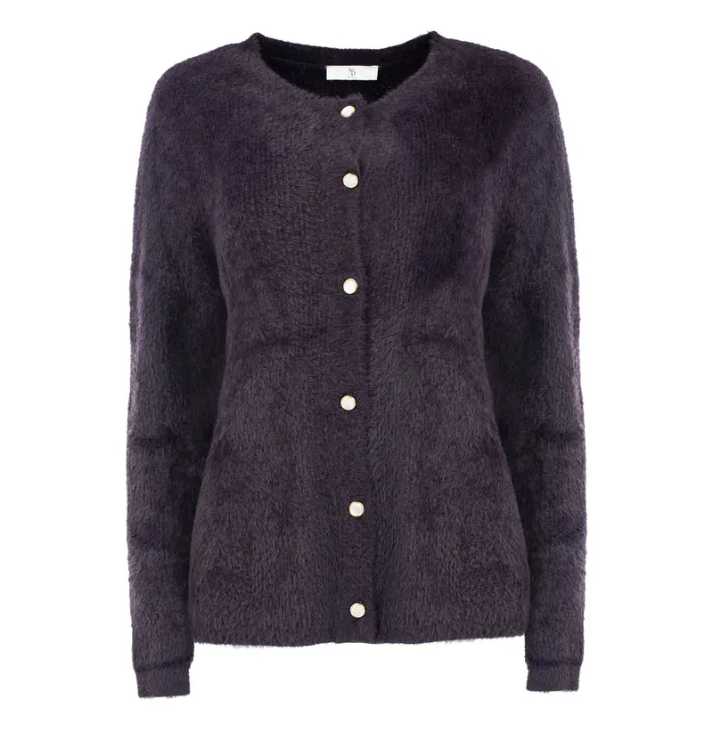 Vest Delta LS-RMJ Furry Knit | Baritone Blue