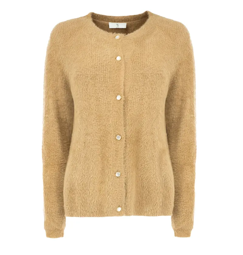 Vest Delta LS-RMJ Furry Knit | Tan