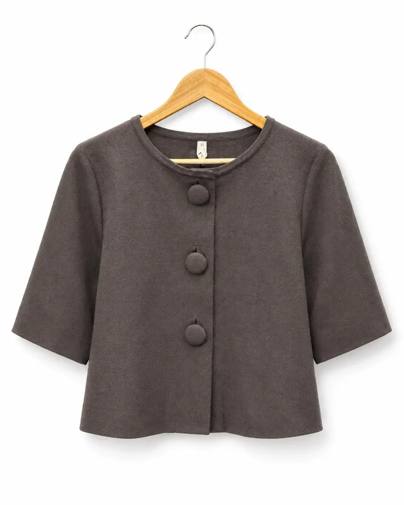Vestje knoop U17623 Brown