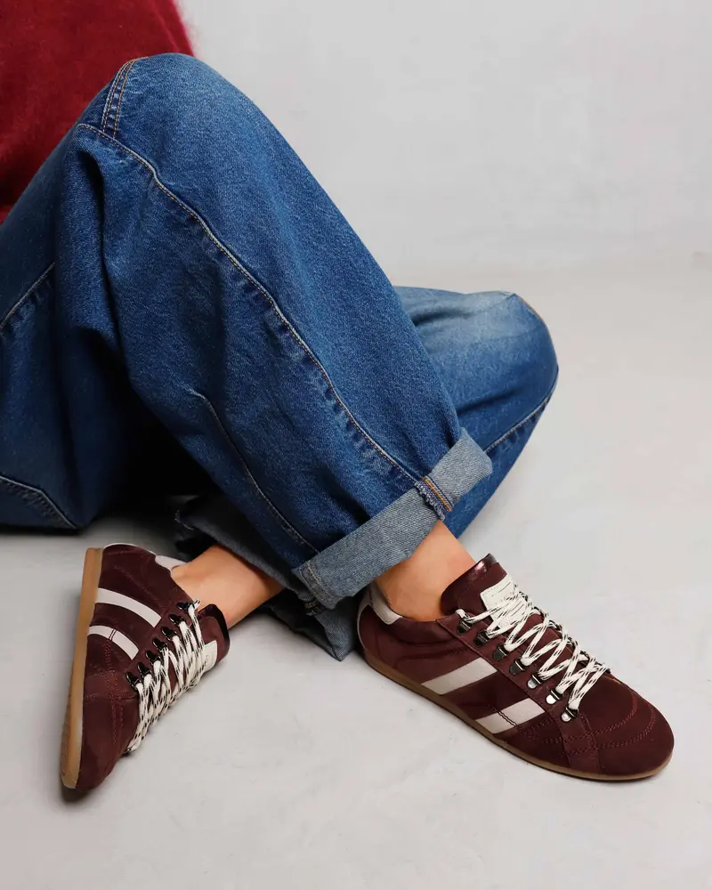 Via Vai Sneaker June Jackie Chevre Bordeaux