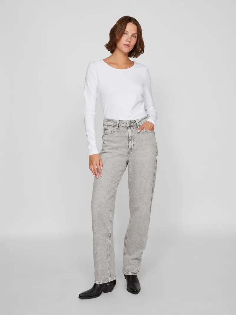 VIKELLY JAF HW STRAIGHT JEANS-NOOS