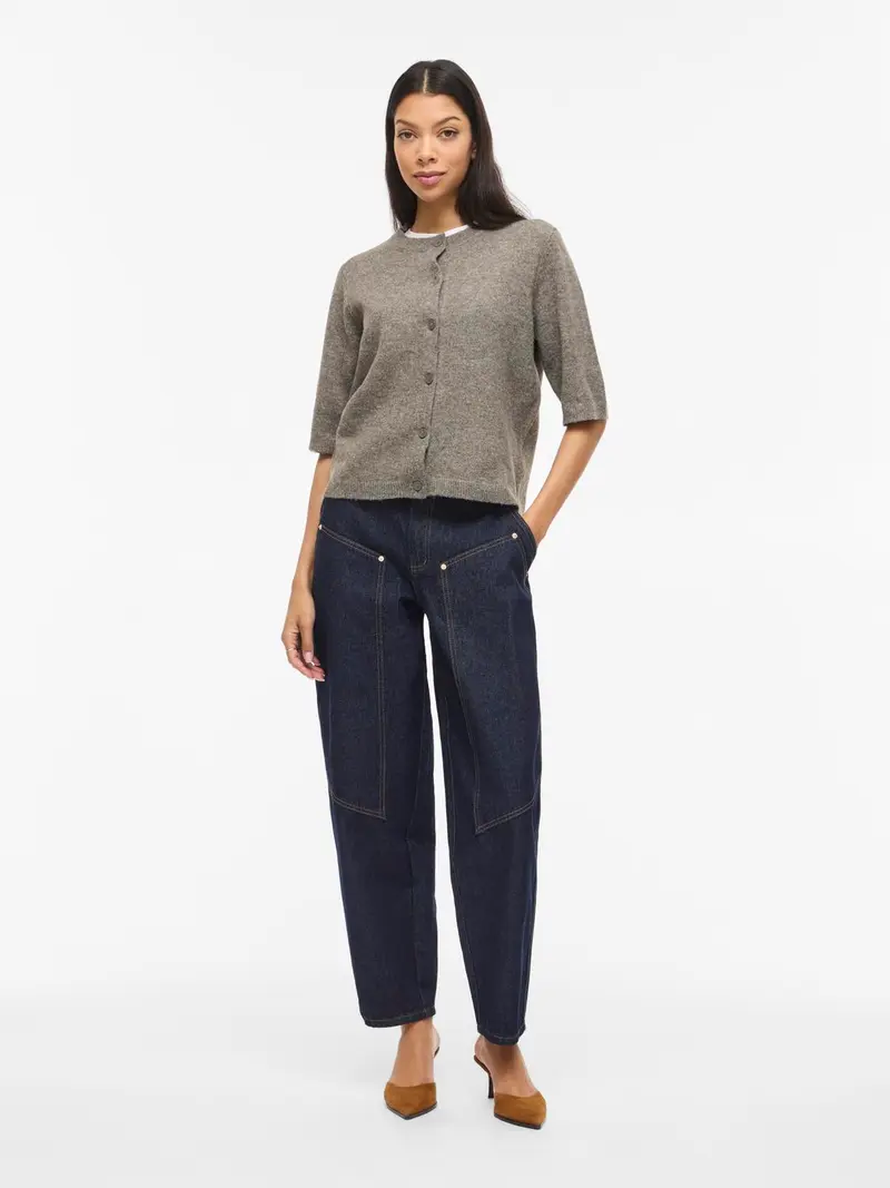 VILIGA 2/4 O-NECK KNIT CARDIGAN - NOOS
