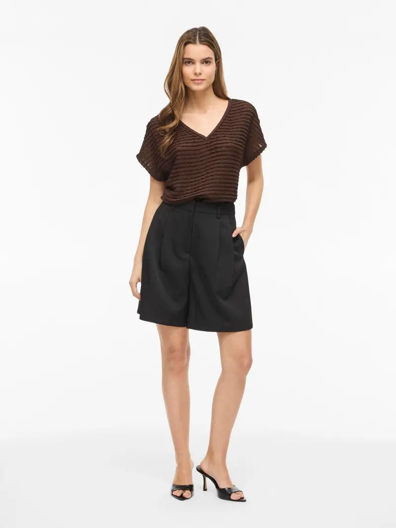 VILOGAN V-NECK C/S TOP CUR